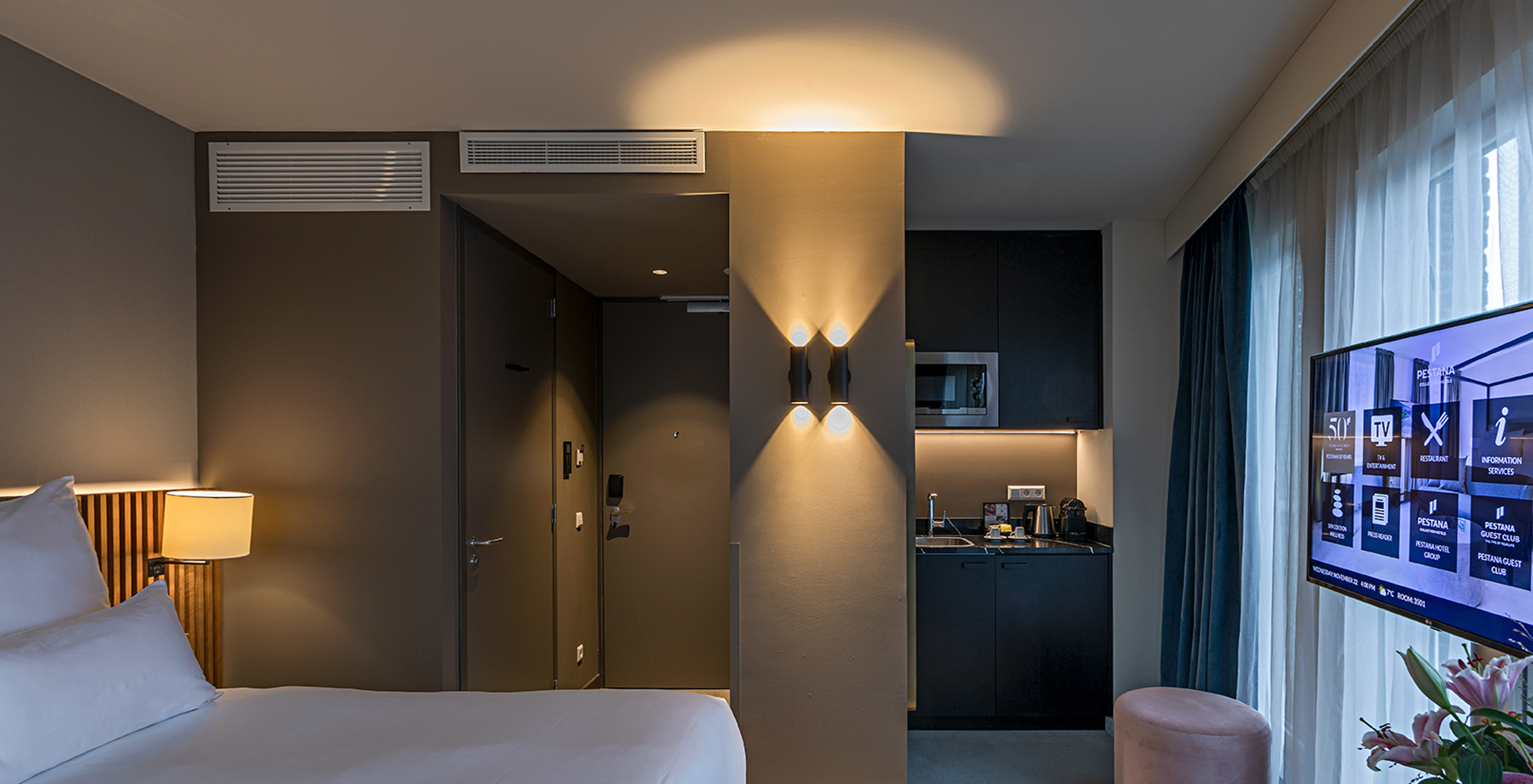 Das Klassisches Studio im Pestana Amsterdam Riverside hat ein Doppelbett