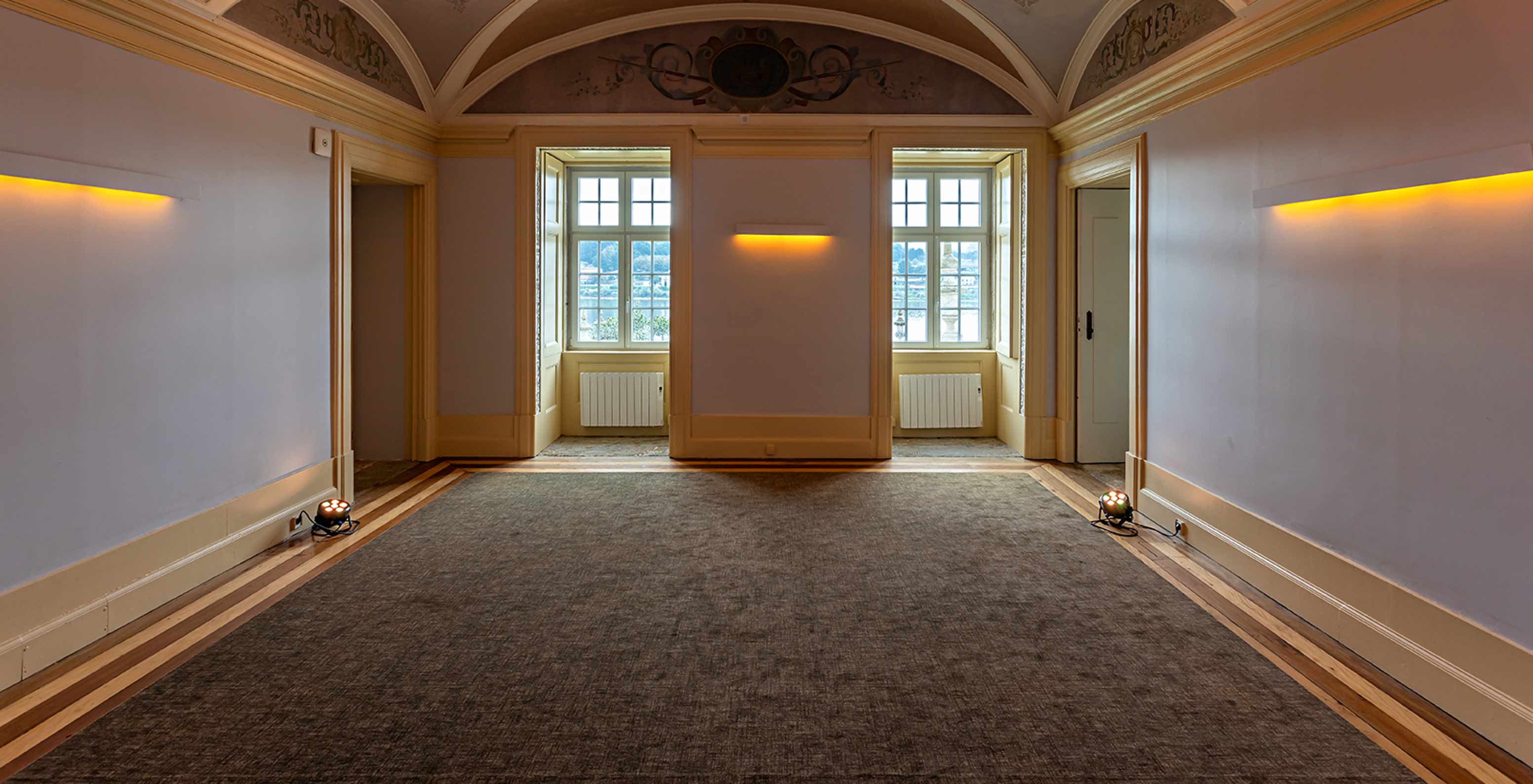 Visconde de Azurara room with two windows at Pestana Palácio do Freixo Historic Hotel by the Douro River