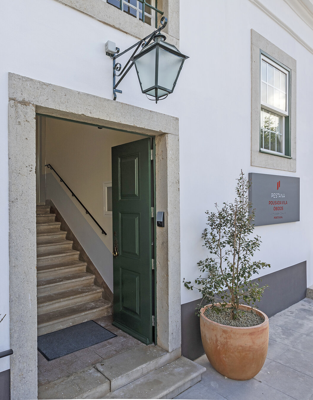 Entrance of Pousada Vila Óbidos, Charming Hotel in the Medieval Village of Óbidos with Santa Casa da Misericórdia