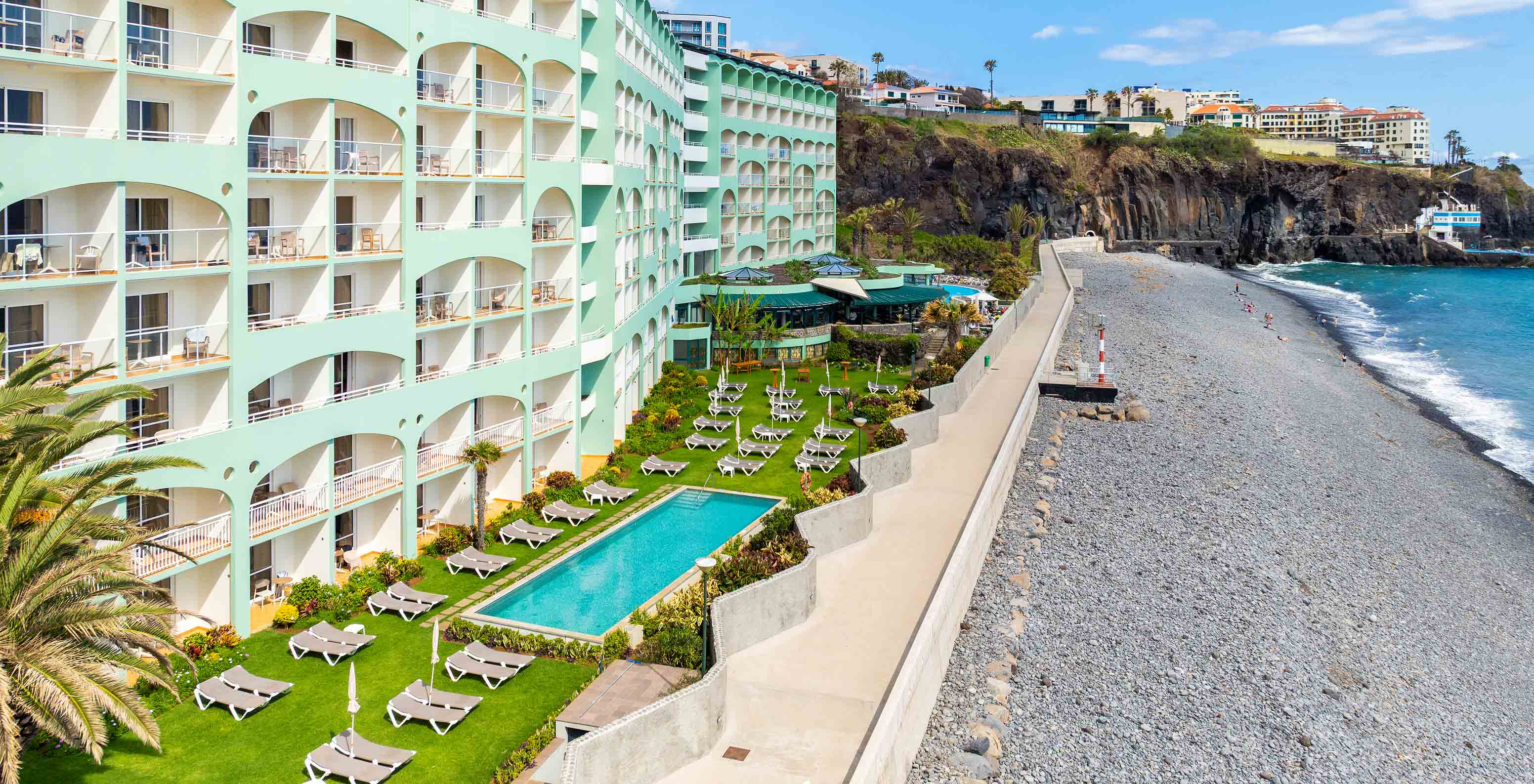 Pestana Ocean Bay All Inclusive, the 5-star hotel in Funchal, Madeira, seafront with beach