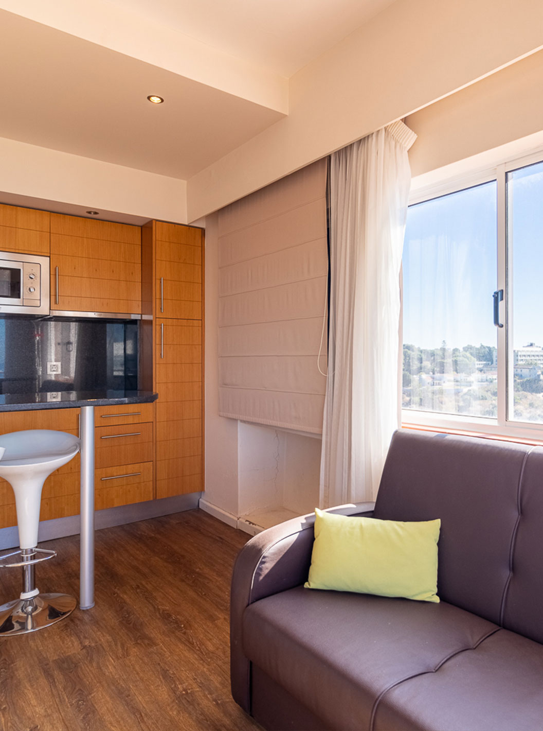 De Superior Studio Vista Mar van Pestana Alvor Atlântico is uitgerust met een kitchenette met uitzicht op zee