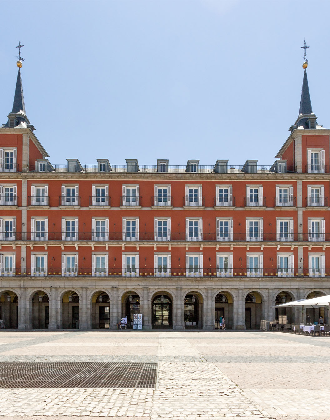 Edifício do Pestana Plaza Mayor Madrid, Hotel no Centro Histórico de Madrid, localizado na Plaza Mayor de Madrid