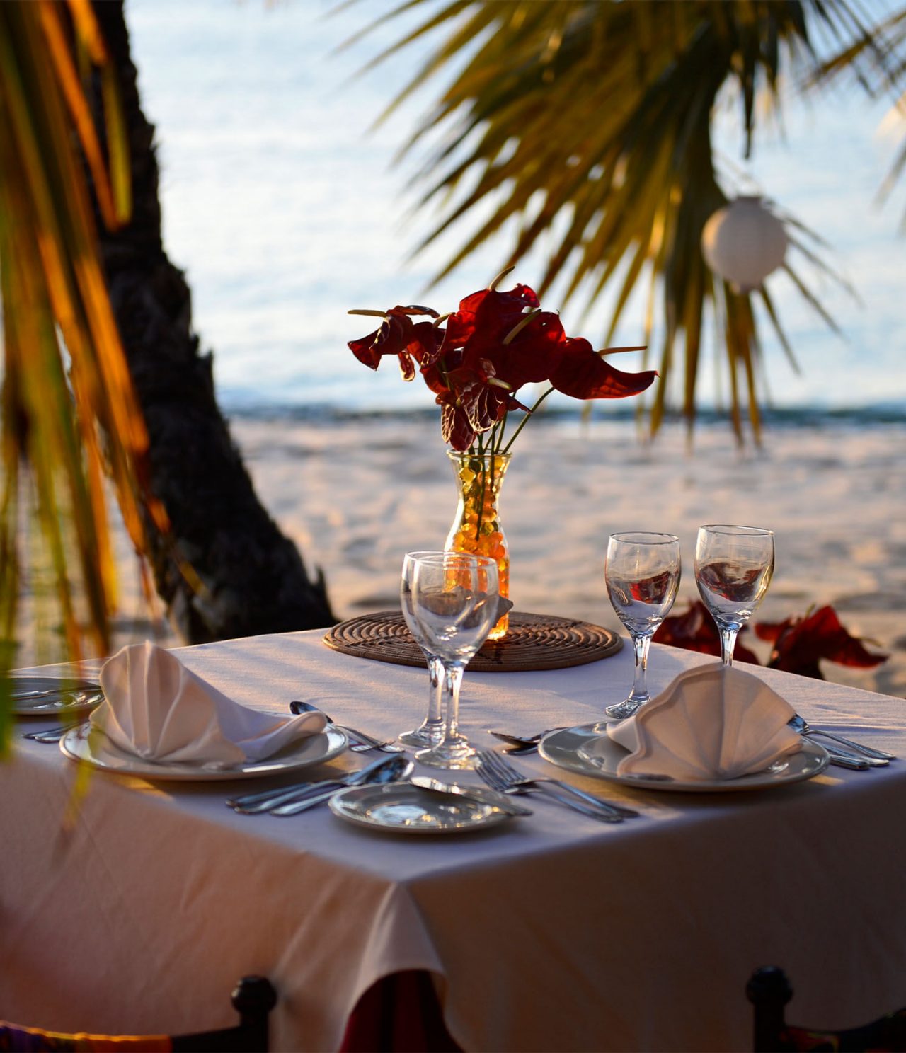 Sunset Bar’s seating provides clear views of the beach and sea, ideal for unwinding