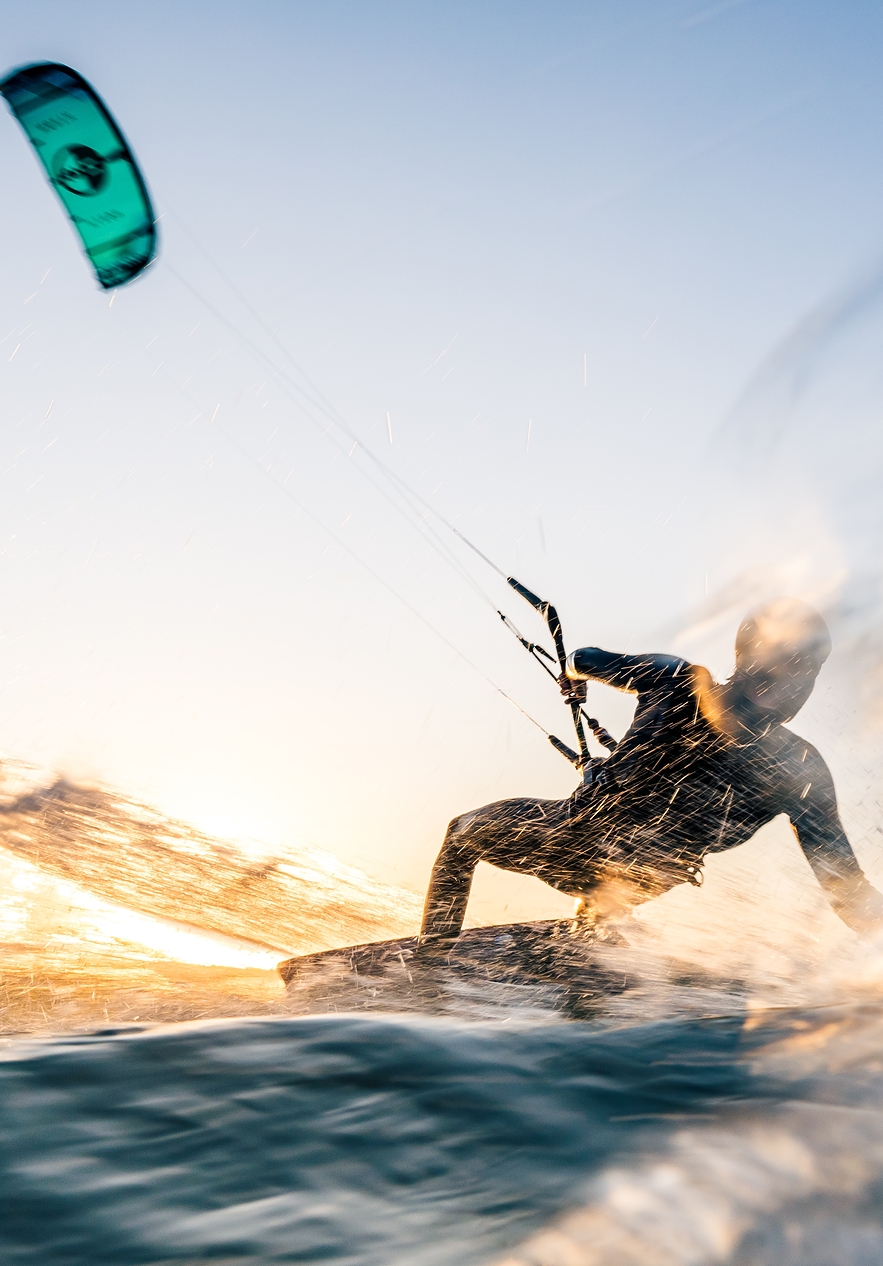 Alvor is a paradise for kitesurfers with crystal clear waters and steady winds ensuring fun and adrenaline