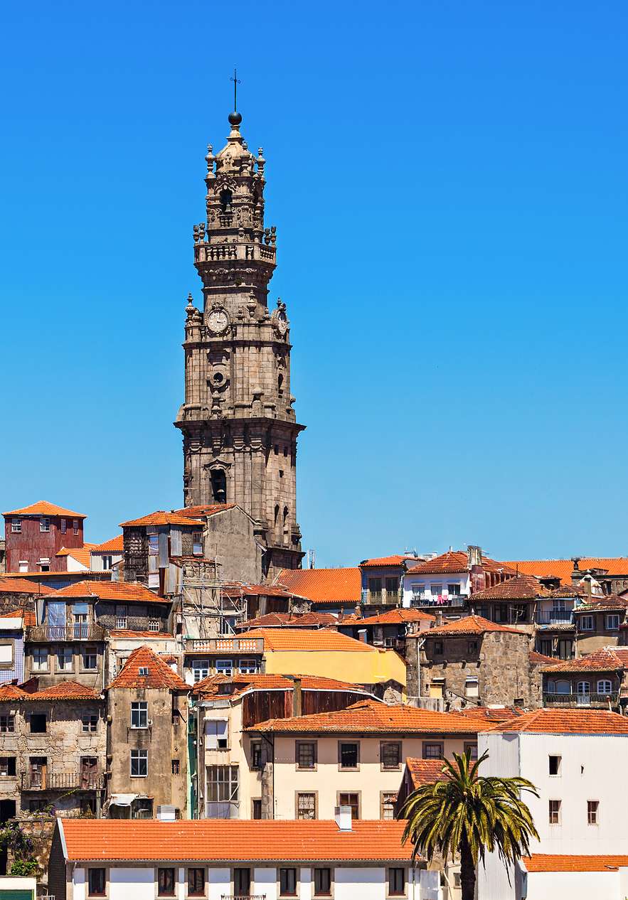 The Torre dos Clérigos in Porto is one of the city's most emblematic monuments designed by architect Nicolau Nasoni
