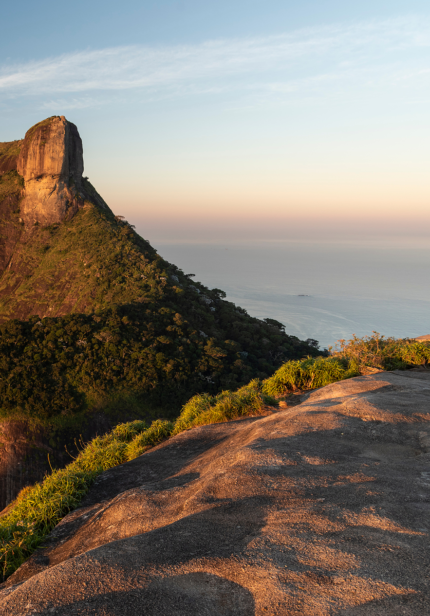 Pedra Bonita in Rio de Janeiro a stone 696 meters high offering a stunning view of the city